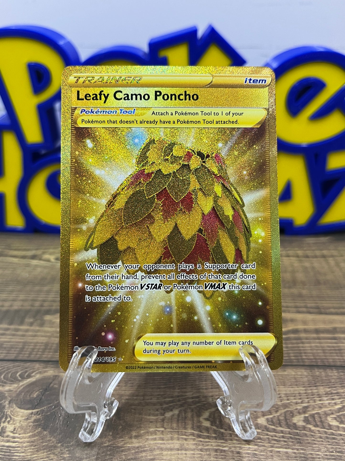 Leafy Camo Poncho - 214/195